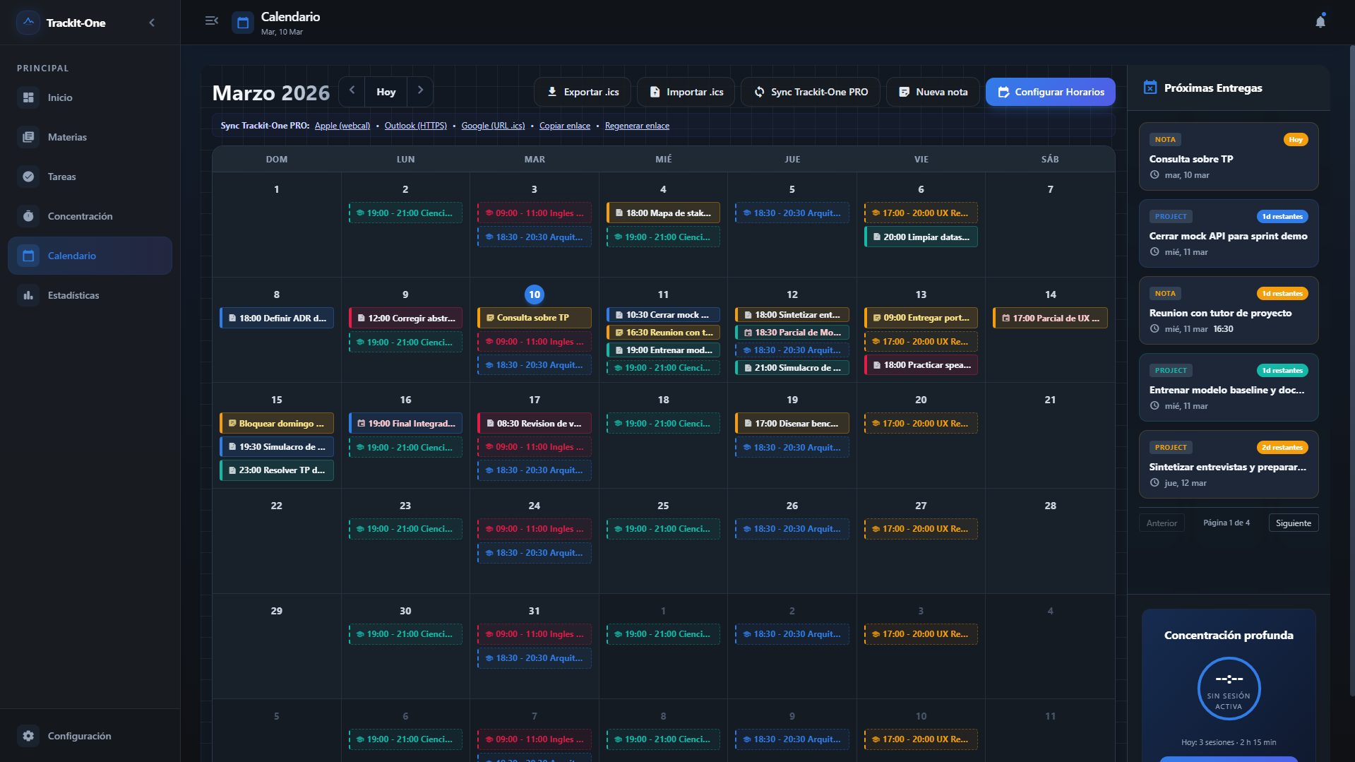 Calendario